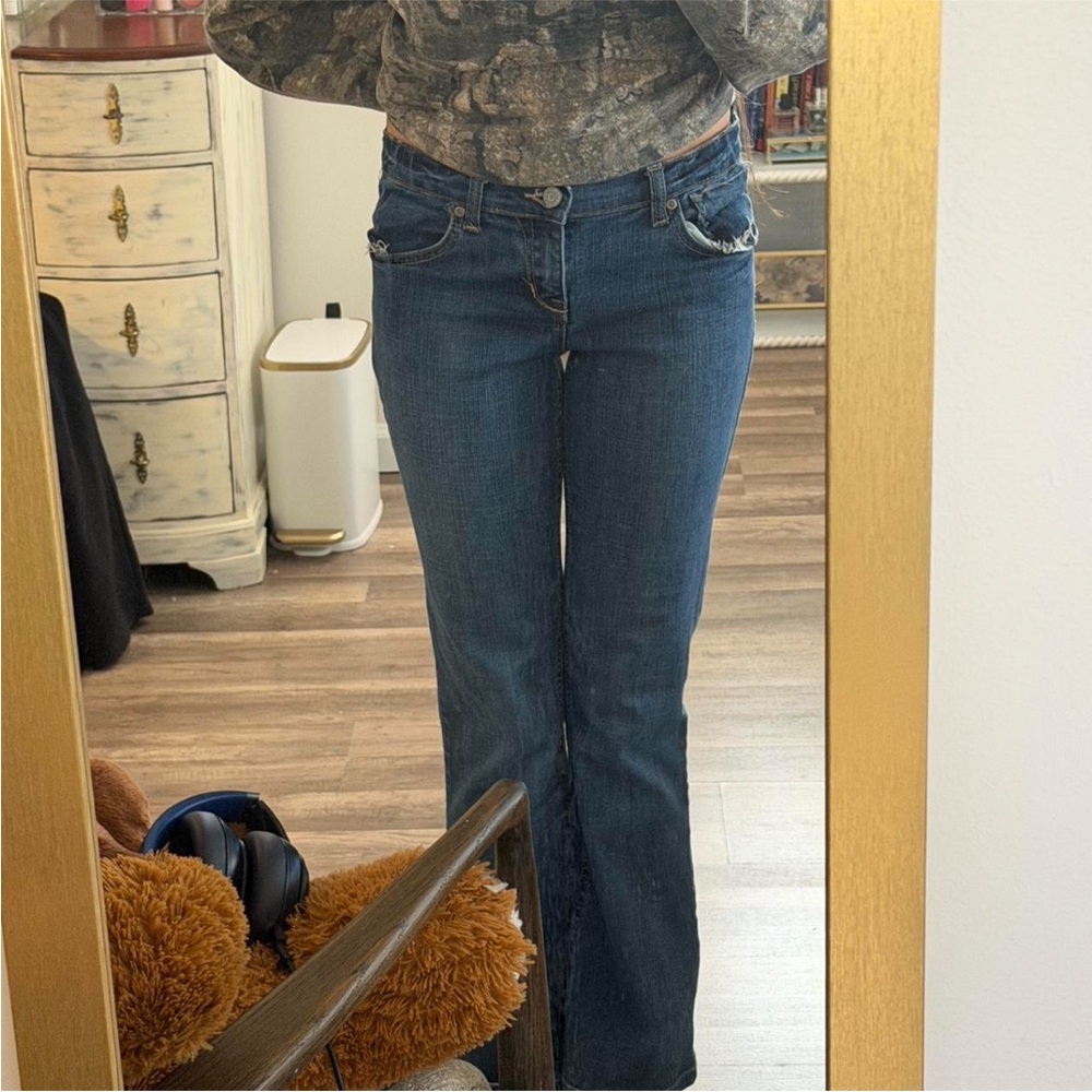 Old Navy Dark Blue Women's Boot Cut Jeans